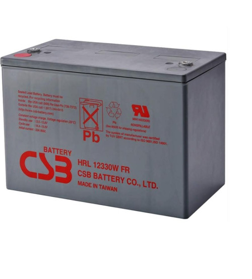 CSB Battery 12V 330W/C-15M (82AH) - Model : HRL12330WFR