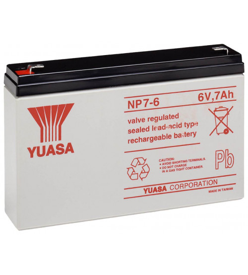 YUASA VRLA Battery 6V 7AH / NP7-6