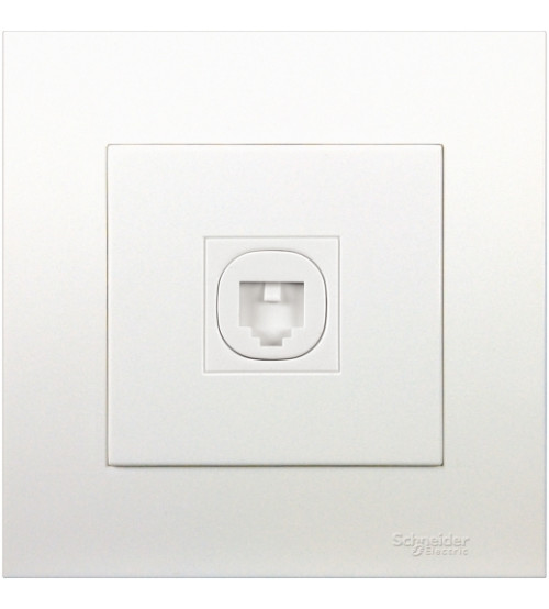 1GANG TELEPHONE OUTLET WITH SHUTTER, WE