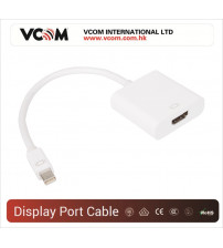 VCOM Mini Display port cable M/HDMI 19P F White